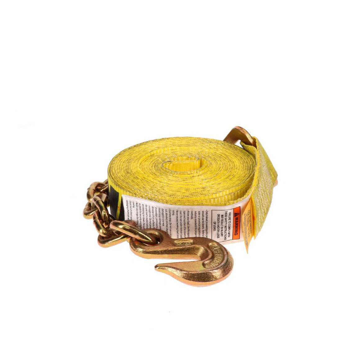 2in. x 27ft. Winch Strap w/Chain Anchor