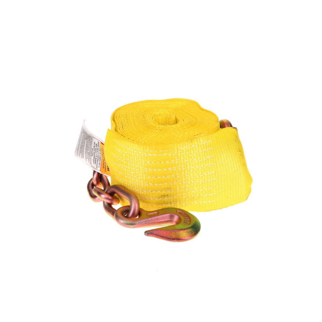 4in. x 27ft. Winch Strap w/Chain Anchor