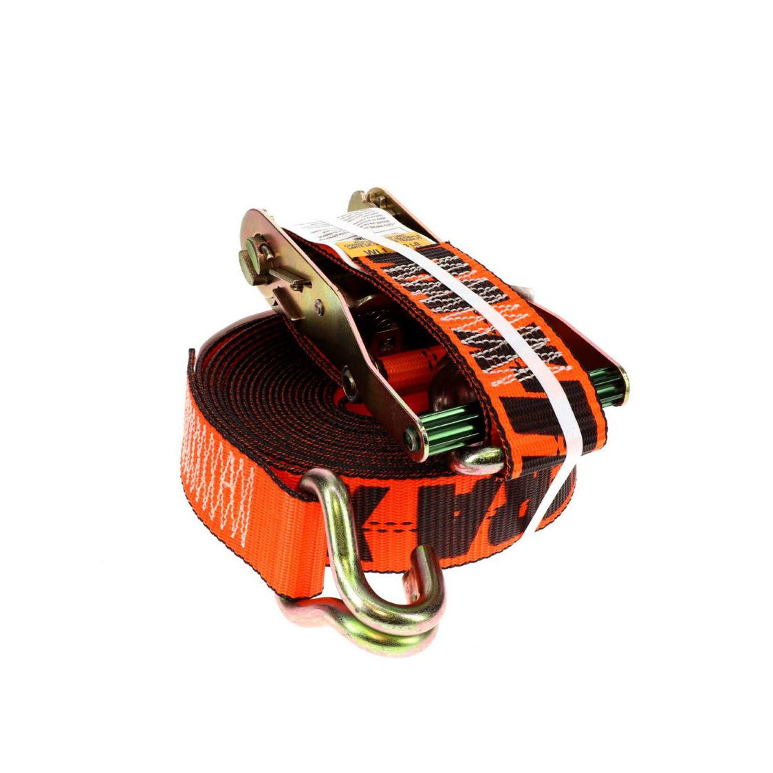 2in. x 30ft. Ratchet Strap w/J-Hooks & Long/Wide Handle & X-Treme Webbing
