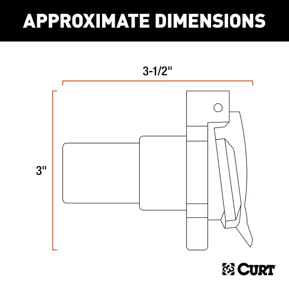 Replacement OE 7-Way RV Blade Socket (Twists into USCAR)