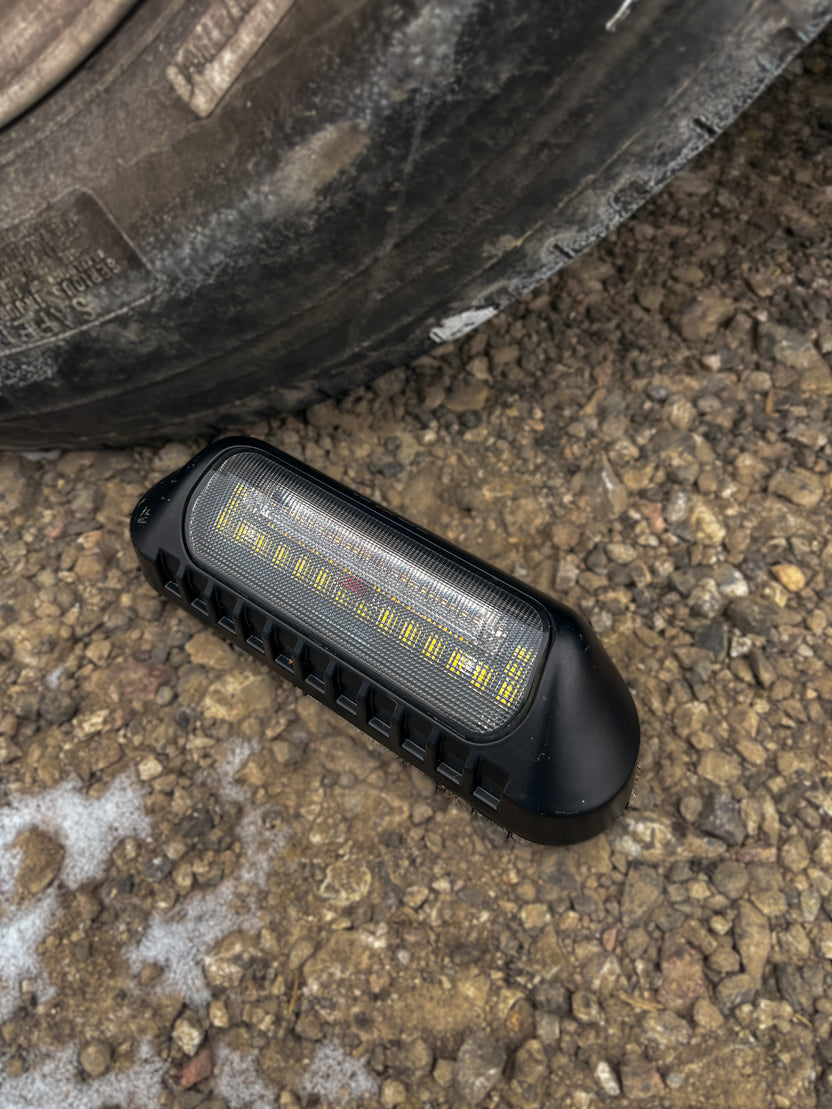 Black Wireless Work Light with Warning System and Motion Sensor
