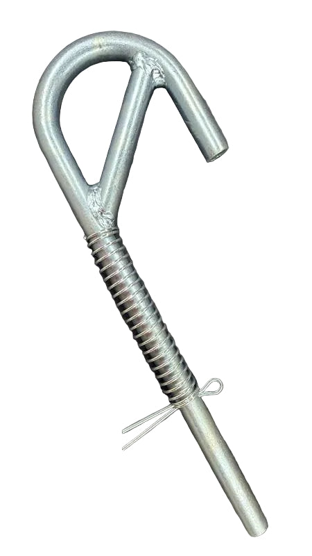 Gate Latch Handle J-Hook - Zink