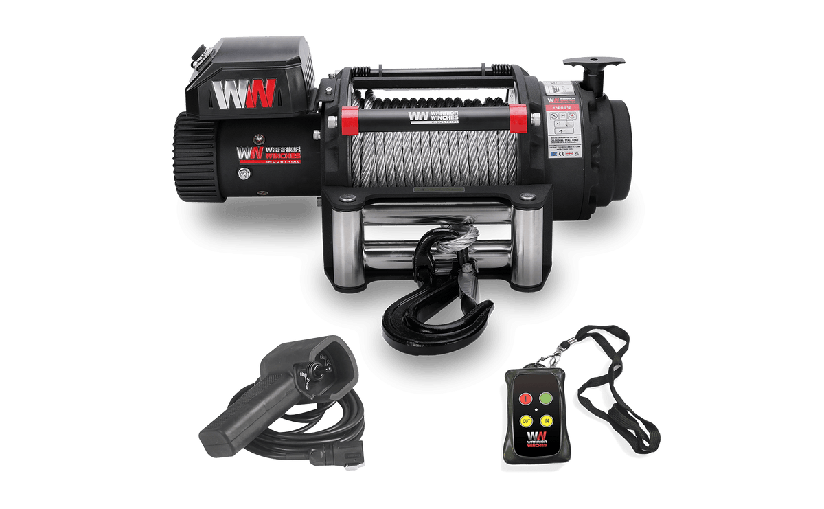 T1000 18K LB Electric Winch - 12V, 65.6' Steel Rope