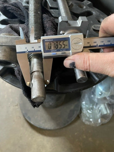 Replacement Rod and Nut for Ironworks Ind., Direct Weld Jacks - 12K