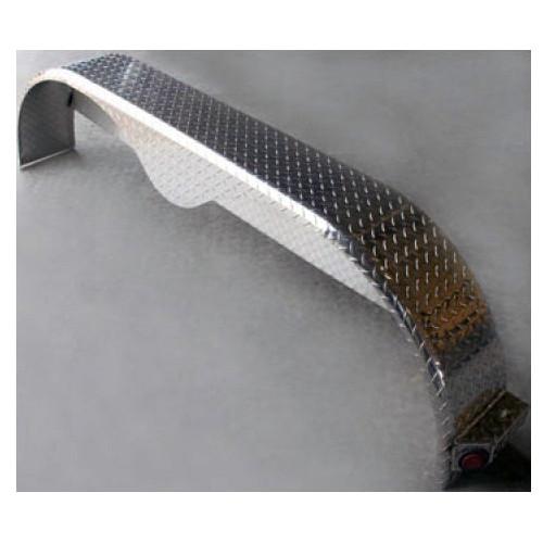 Aluminum Diamond Plate - 9x72 Tandem Fender - for 15" Tires Tandem Fenders PJ Trailers