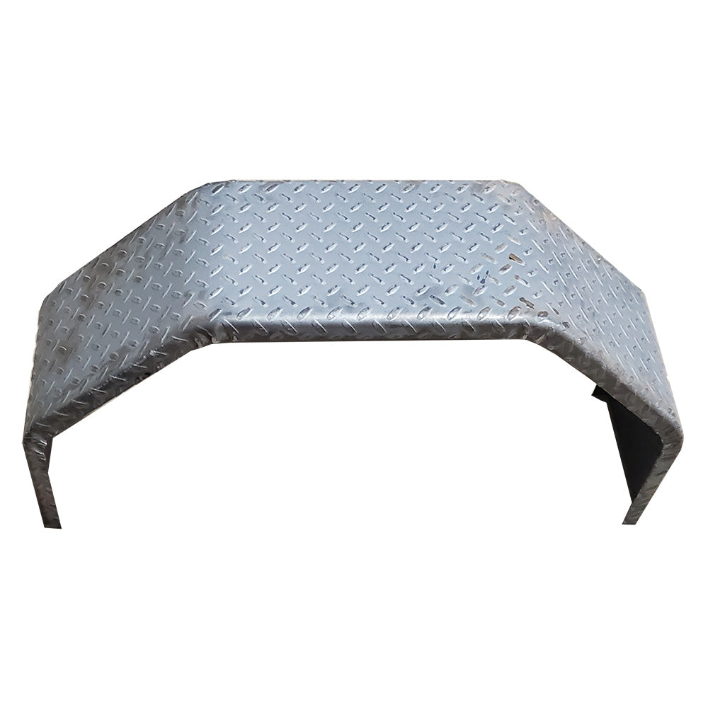 1-9" Wide Steel Diamond Plate Fender - for Dump Trailer