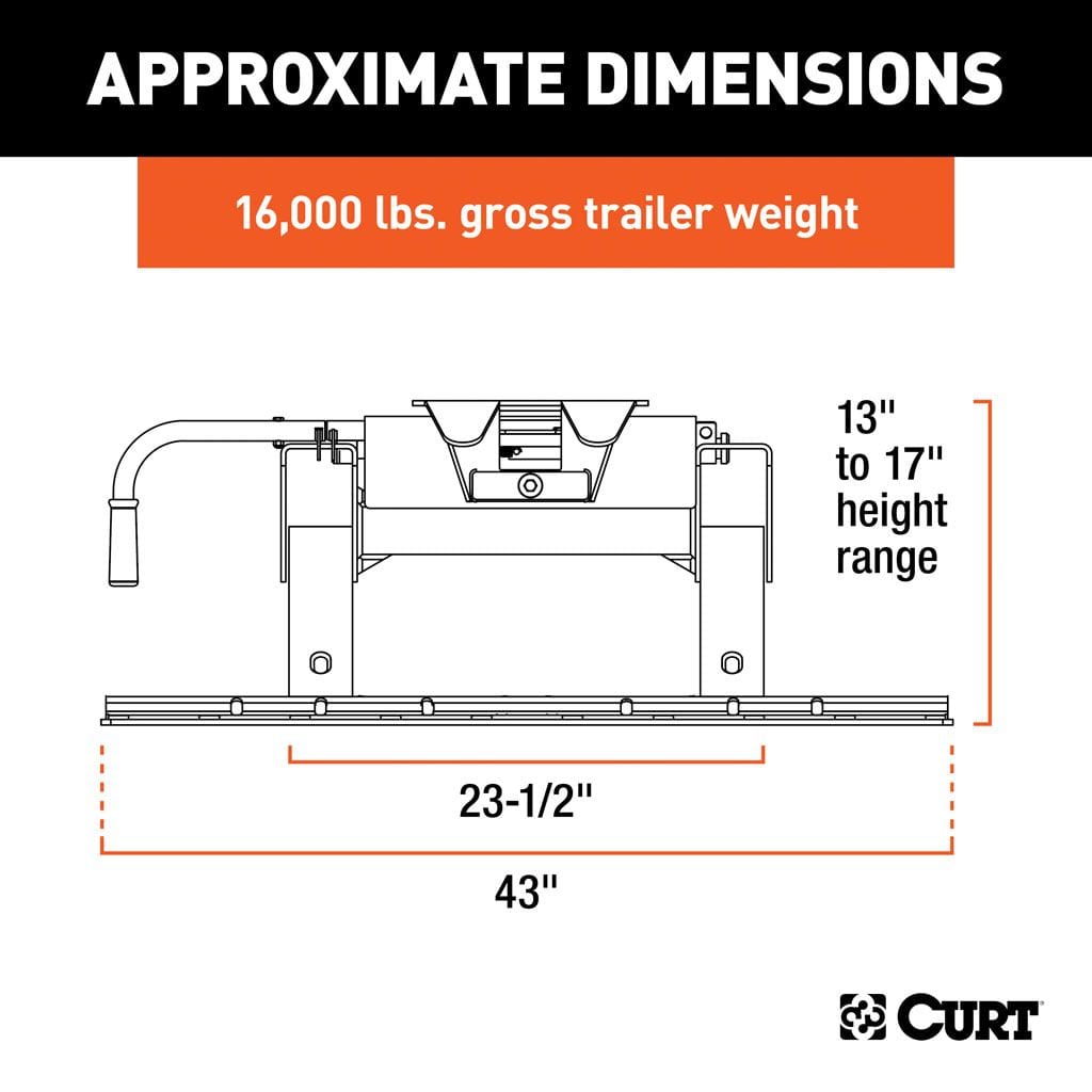 E16 5th Wheel Hitch with Rails