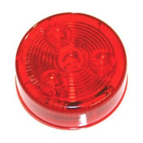 Red LED Clearance Light, 2" Round Clearance Lights PJ Trailers