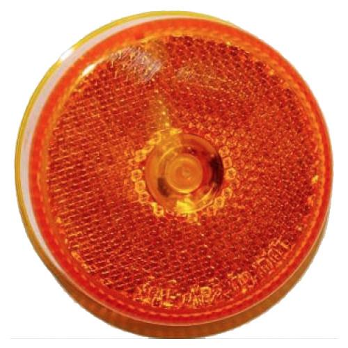 Amber LED Clearance Light, 2.5" Round Clearance Lights PJ Trailers 