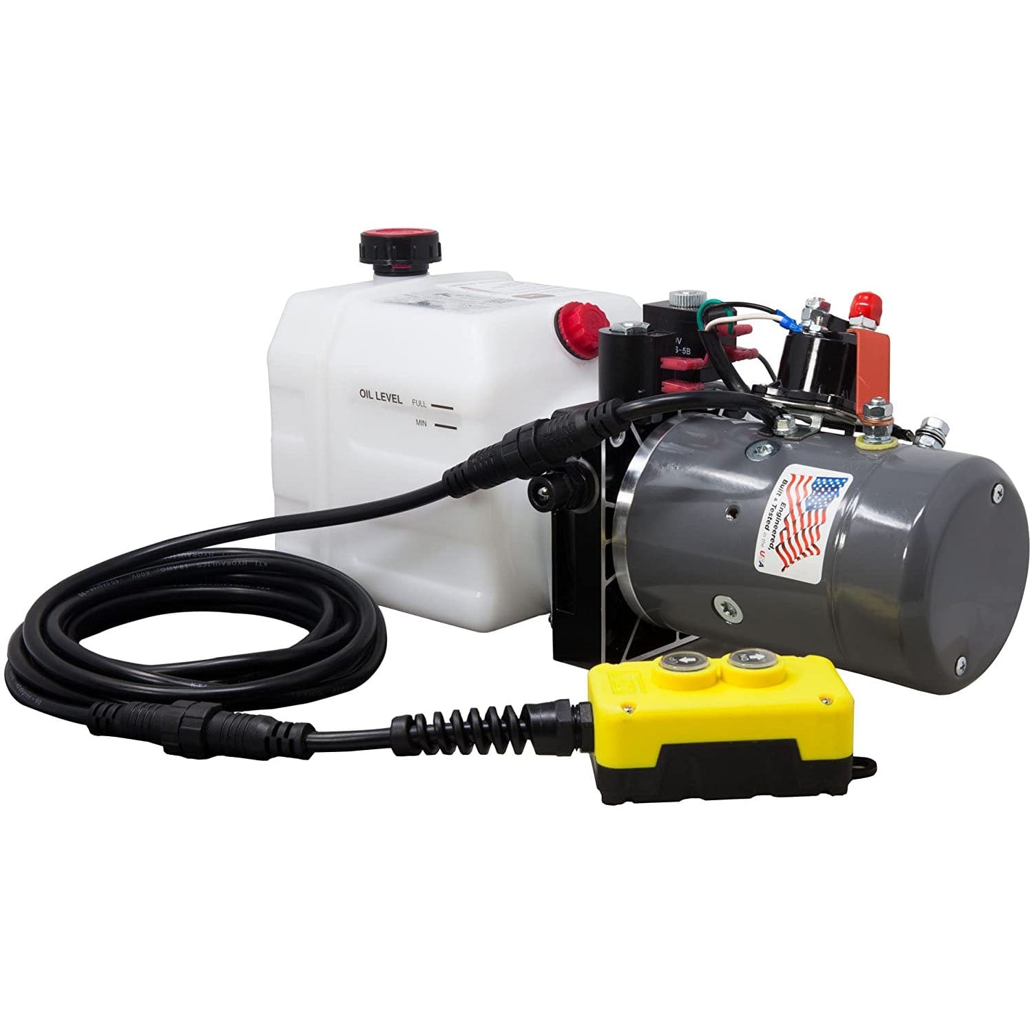 Pompe hydraulique, double action avec télécommande et réservoir de 6 pintes