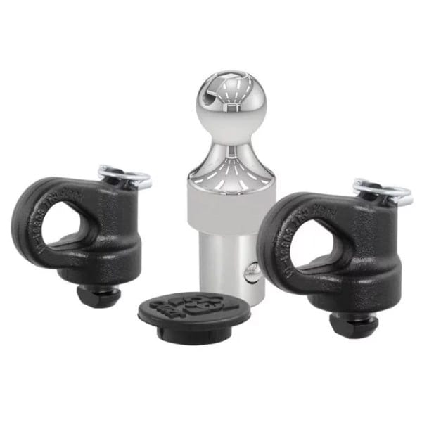 OEM Puck System Gooseneck Ball & Safety Chain Anchor Kit