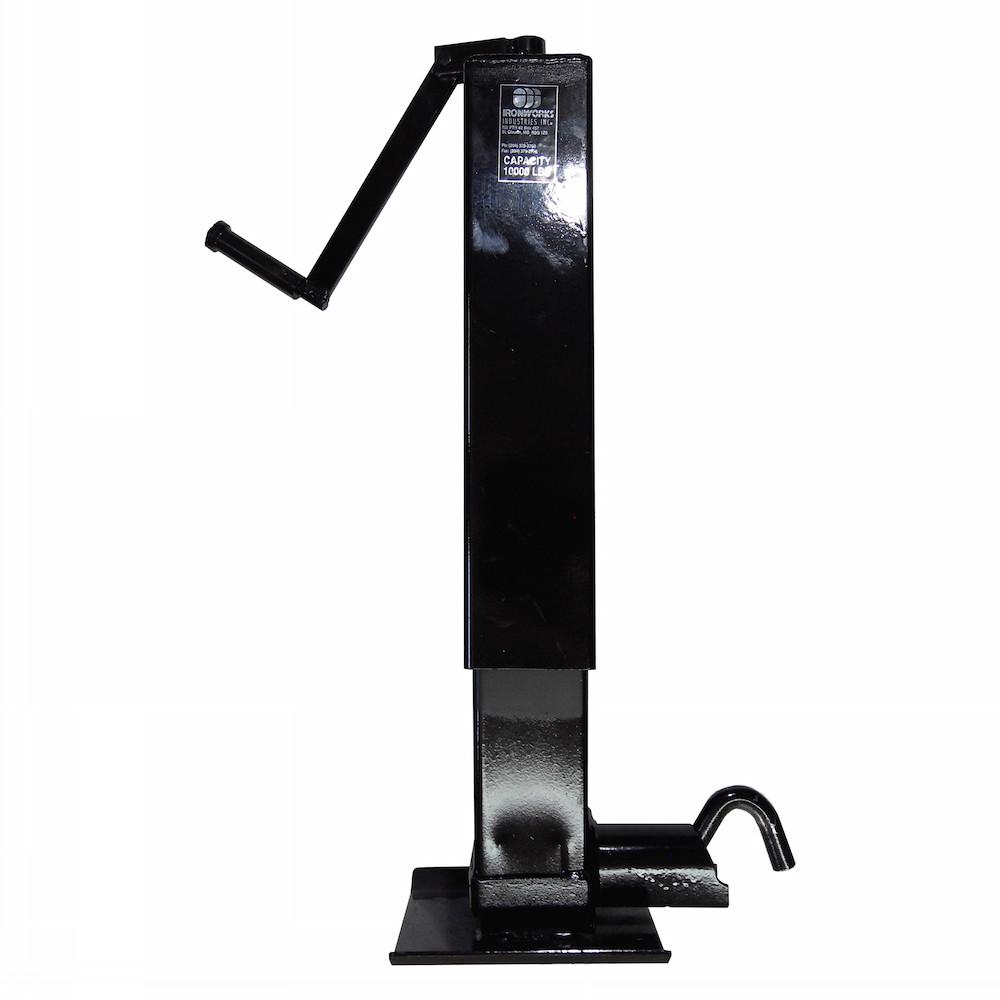 Drop Leg Top Wind Spring Loaded Jack - 10K Drop Leg Jack Ironworks Industries