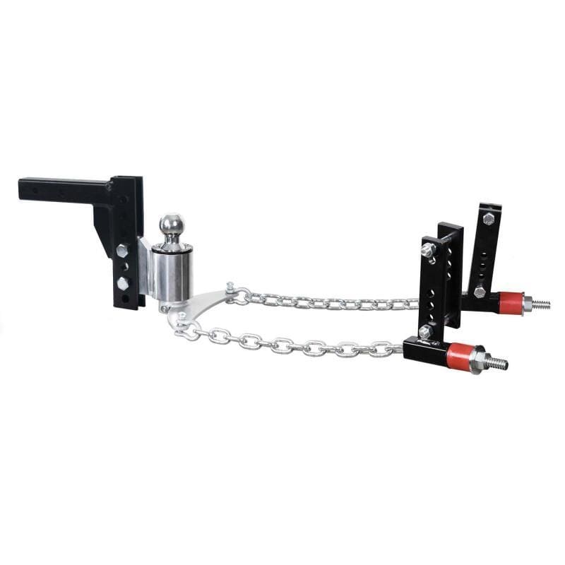 Chute/élévation de 8 po, boule de 2-5/16 po, supports de 3 po, 4 po, 5 po et 6 po - Attelage de répartition du poids sans balancement