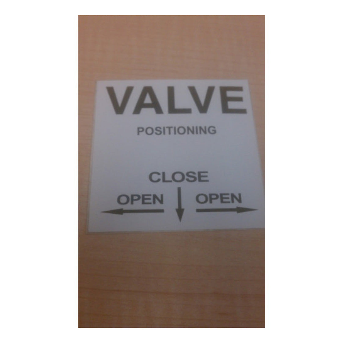 Decal Valve Positioning