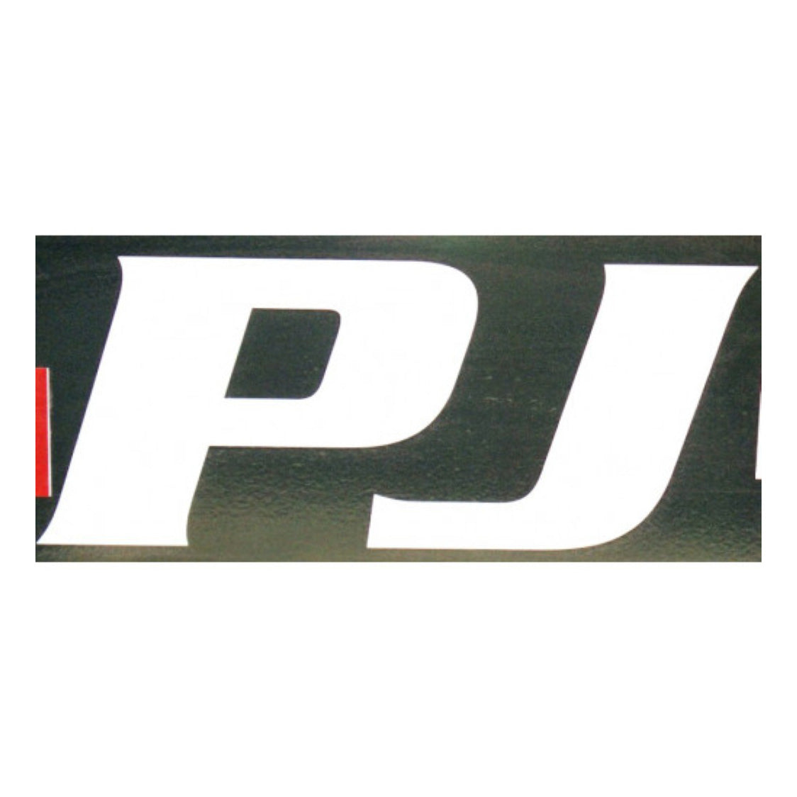 Decal in.PJin. Letters Small White 3in. H