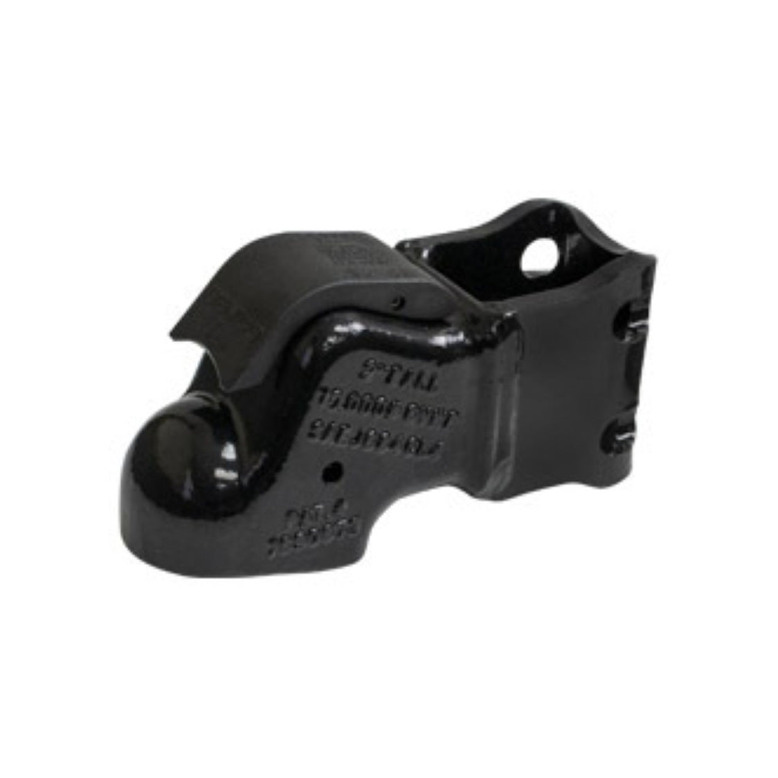 Ez Latch - Coupler for 2in. Ball - Black - 10,000 Lb. - Channel Mount