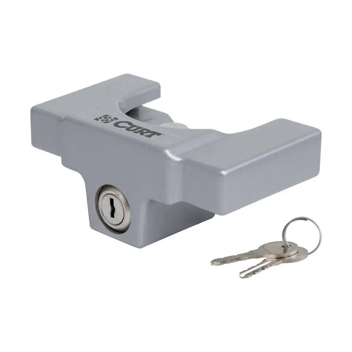 Trailer Coupler Lock, Fits Most 2-5/16in. Couplers (Grey Aluminum)