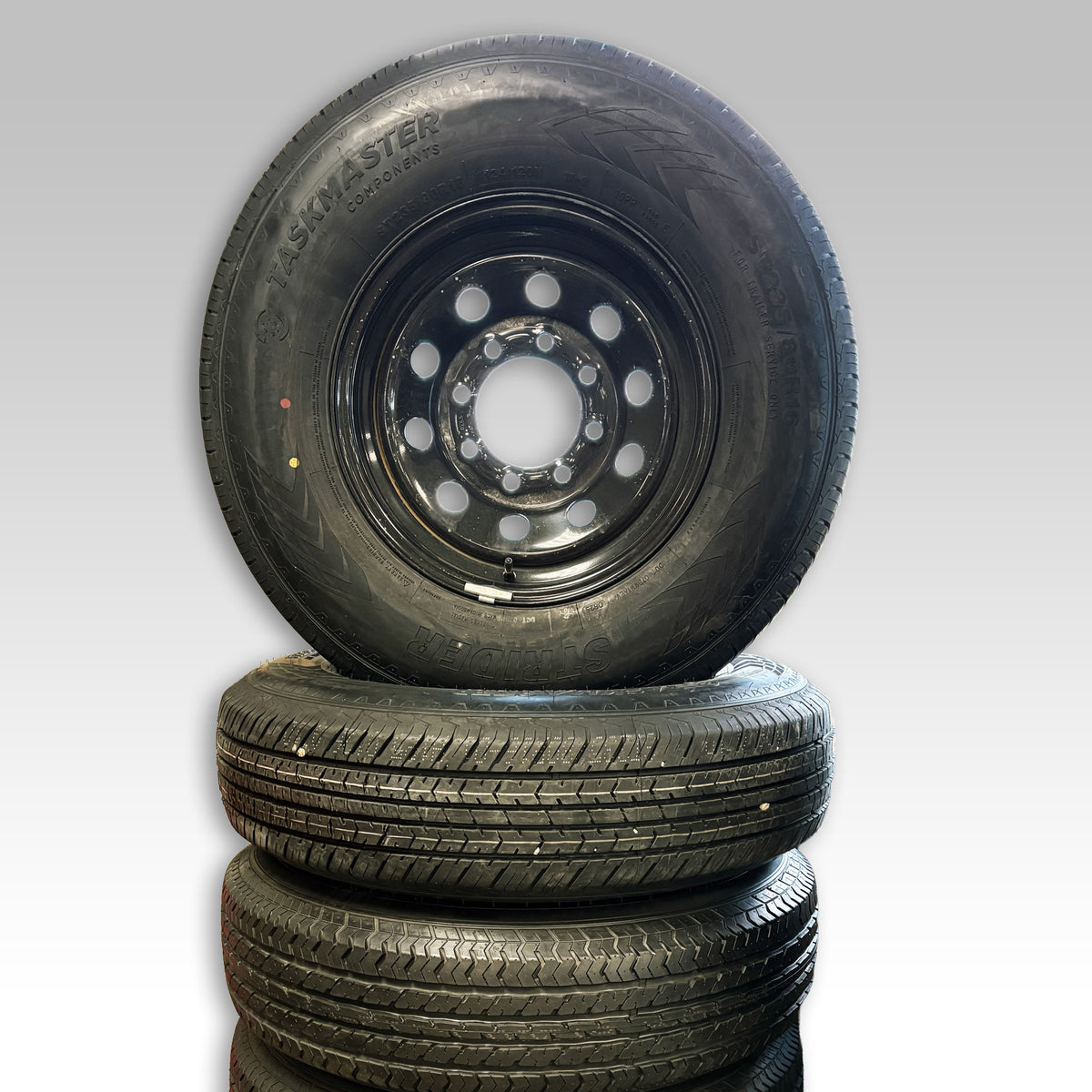 ST235/80R16 Rim & Tire, 10 Ply, Black, 8 on 6.5, LRE