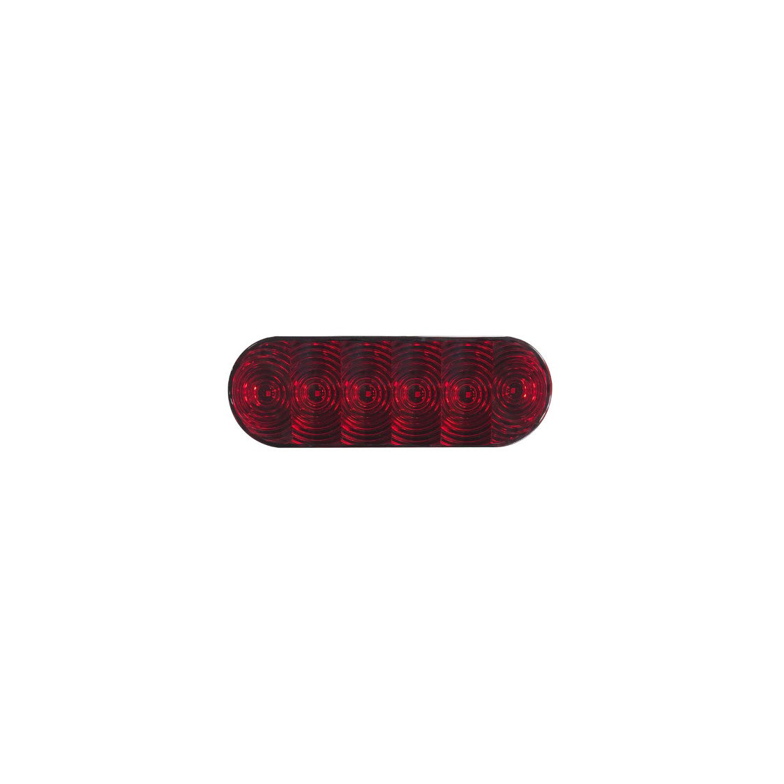 6in. Oval Red LED Light