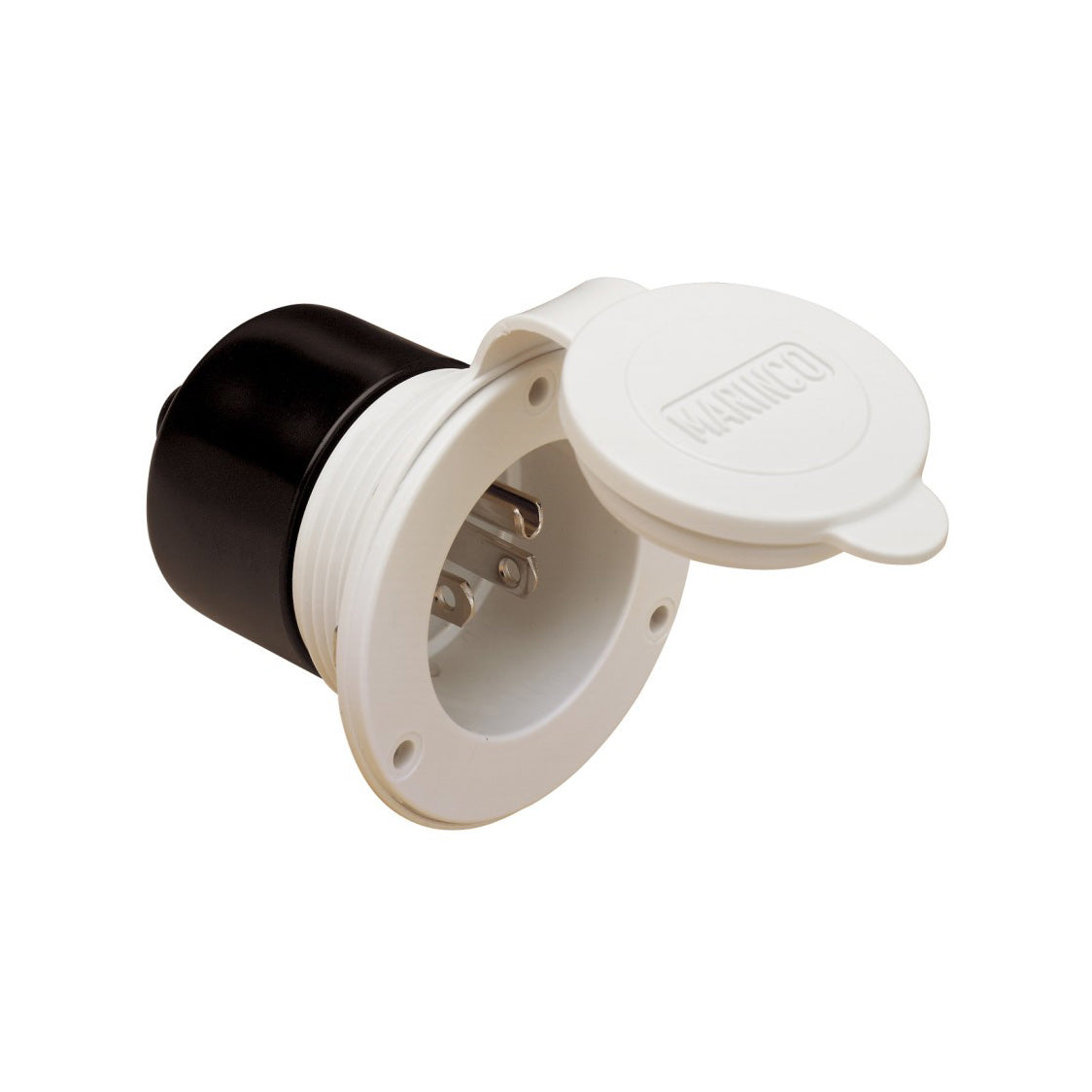 15A Power Inlet, White