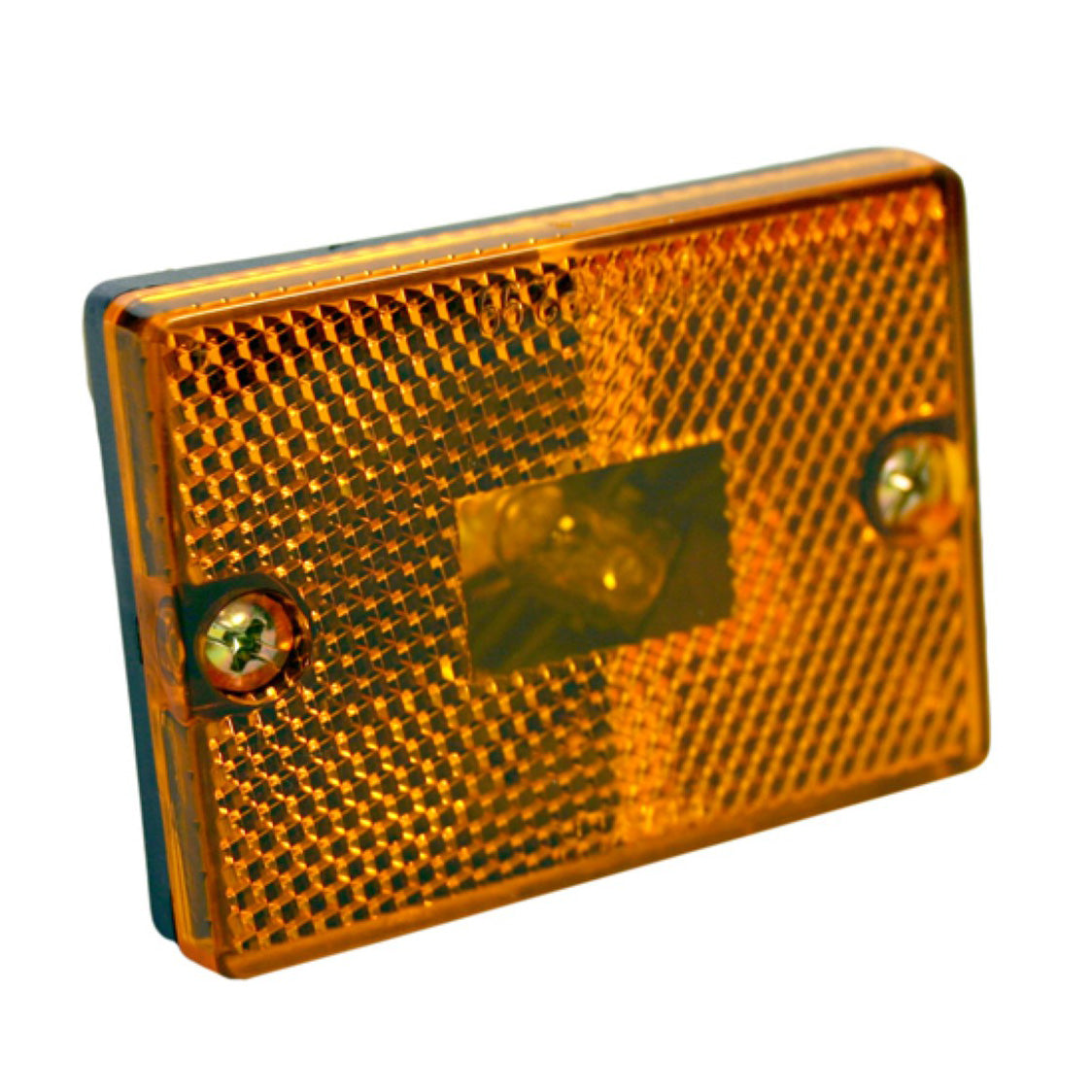 2-3/4 In. Rectangular Side/Clearance Marker w/Reflex, Amber