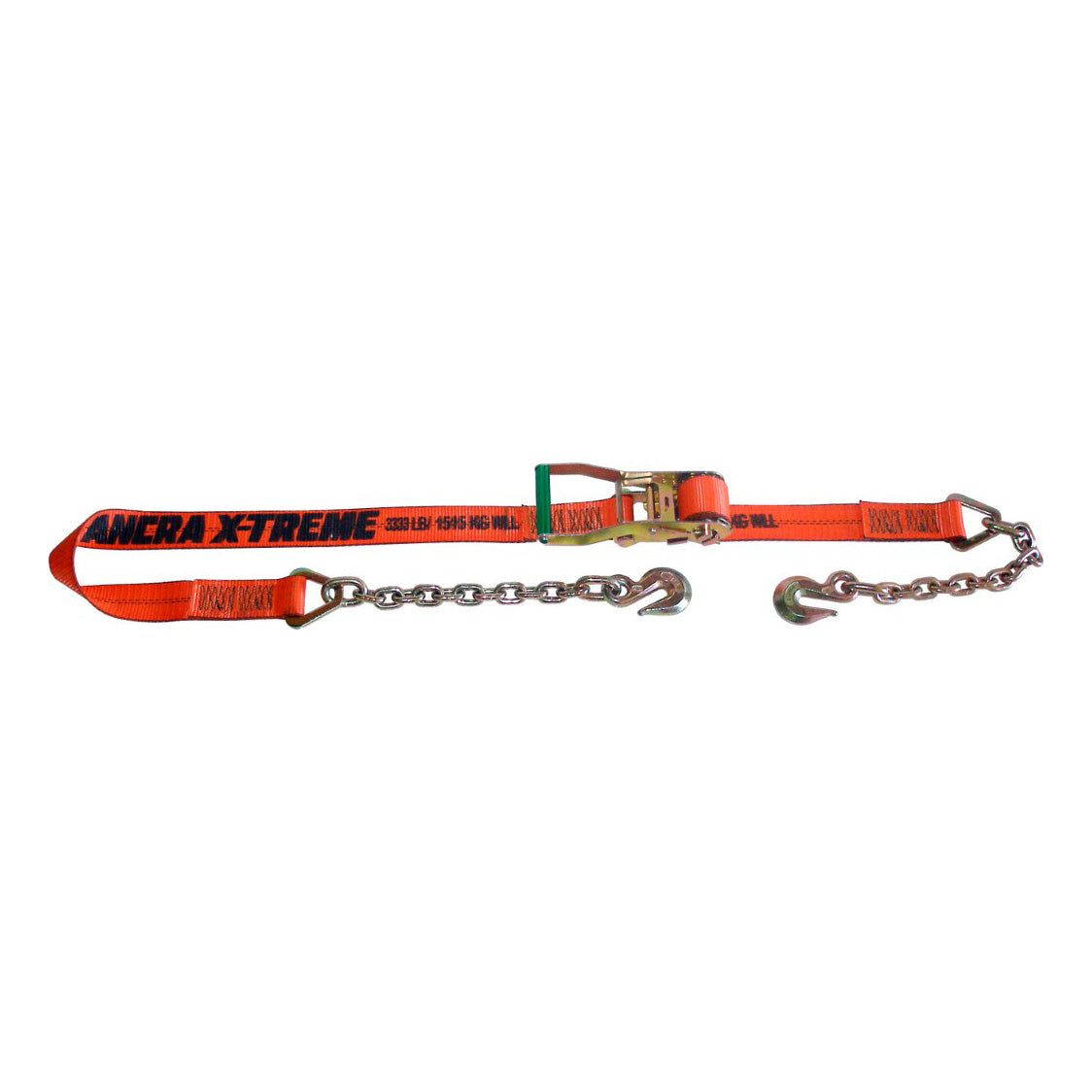Ratchet Strap with Chain Anchors