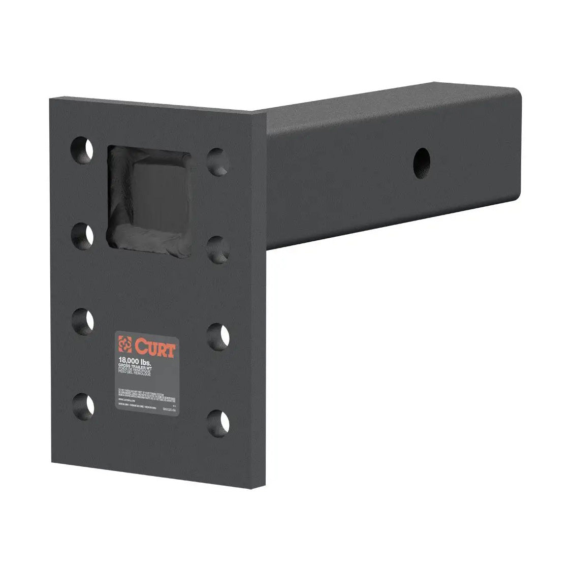 Adjustable Pintle Mount (2-1/2in. Shank, 18,000 Lbs., 7in. High, 8in. Long)