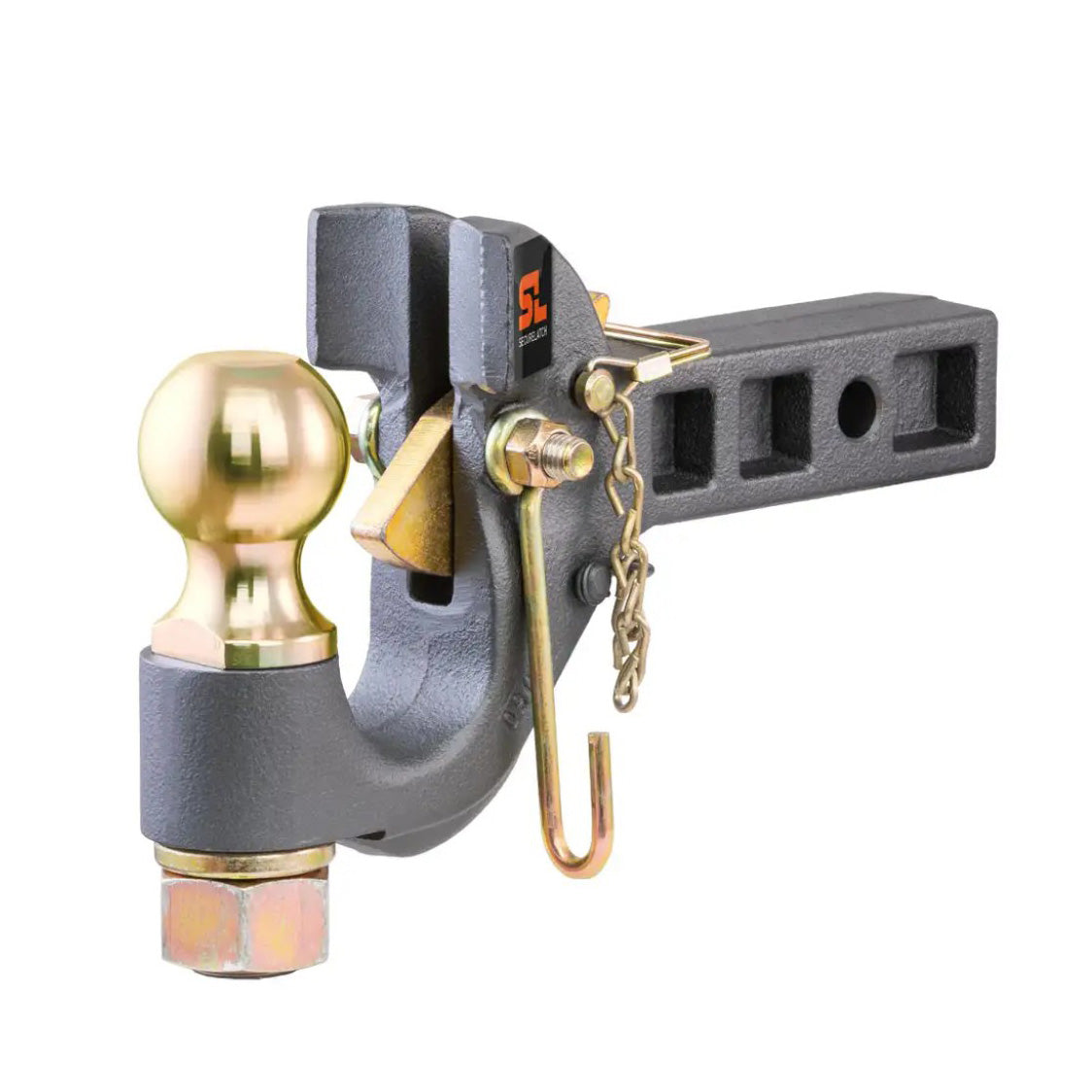 Securelatch Receiver-Mount Ball & Pintle Hitch (2in. Shank, 2-5/16in. Ball, 14K)