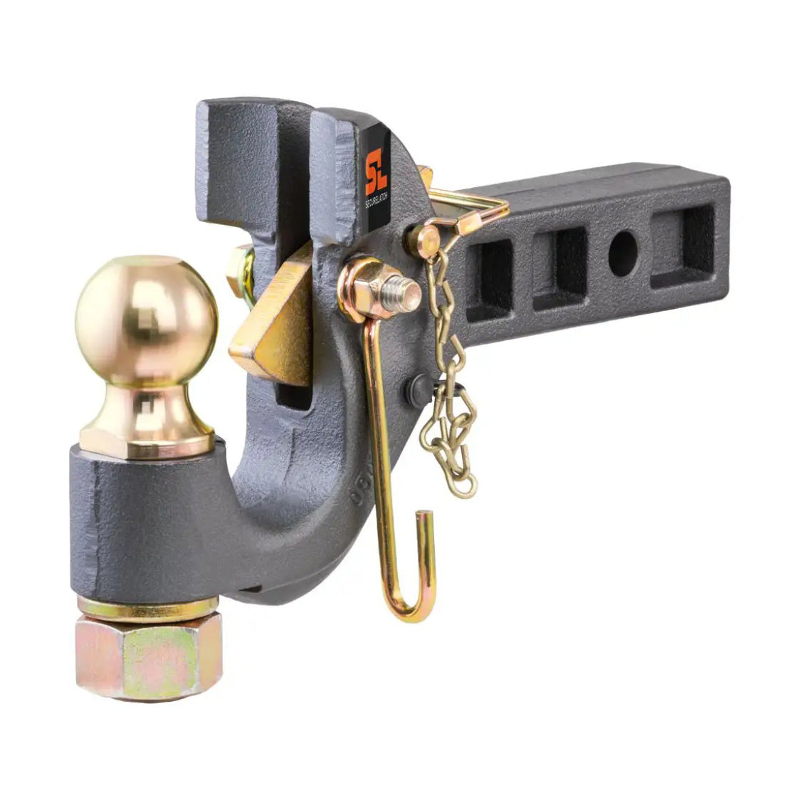 Securelatch Receiver-Mount Ball & Pintle Hitch (2in. Shank, 2in. Ball, 14K)