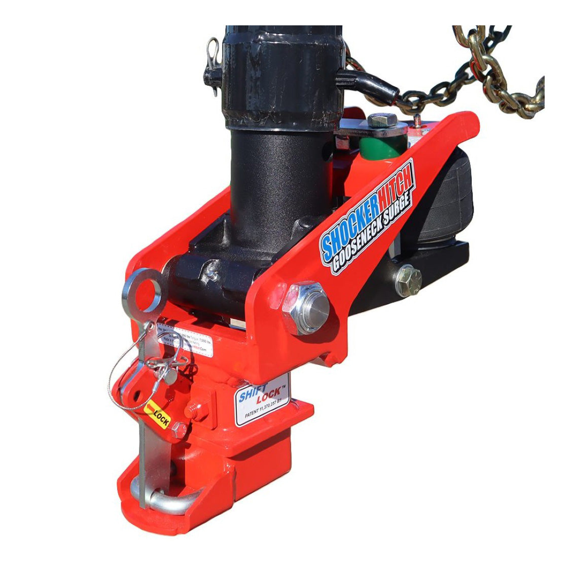 Gooseneck Surge Air Hitch, Stem & Coupler - Straight