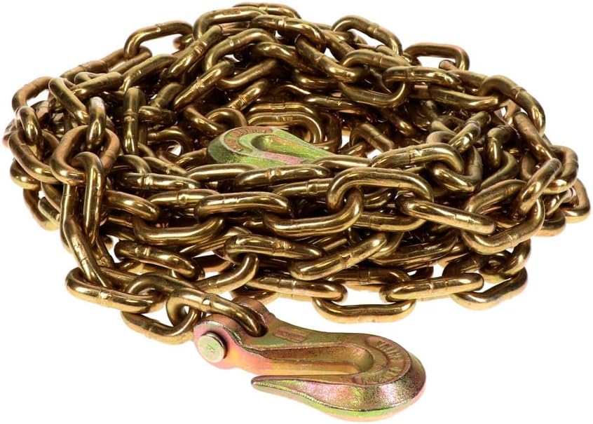 Transport Chain with Grab Hooks, Grade 70, 5/16-Inch by 16-Feet