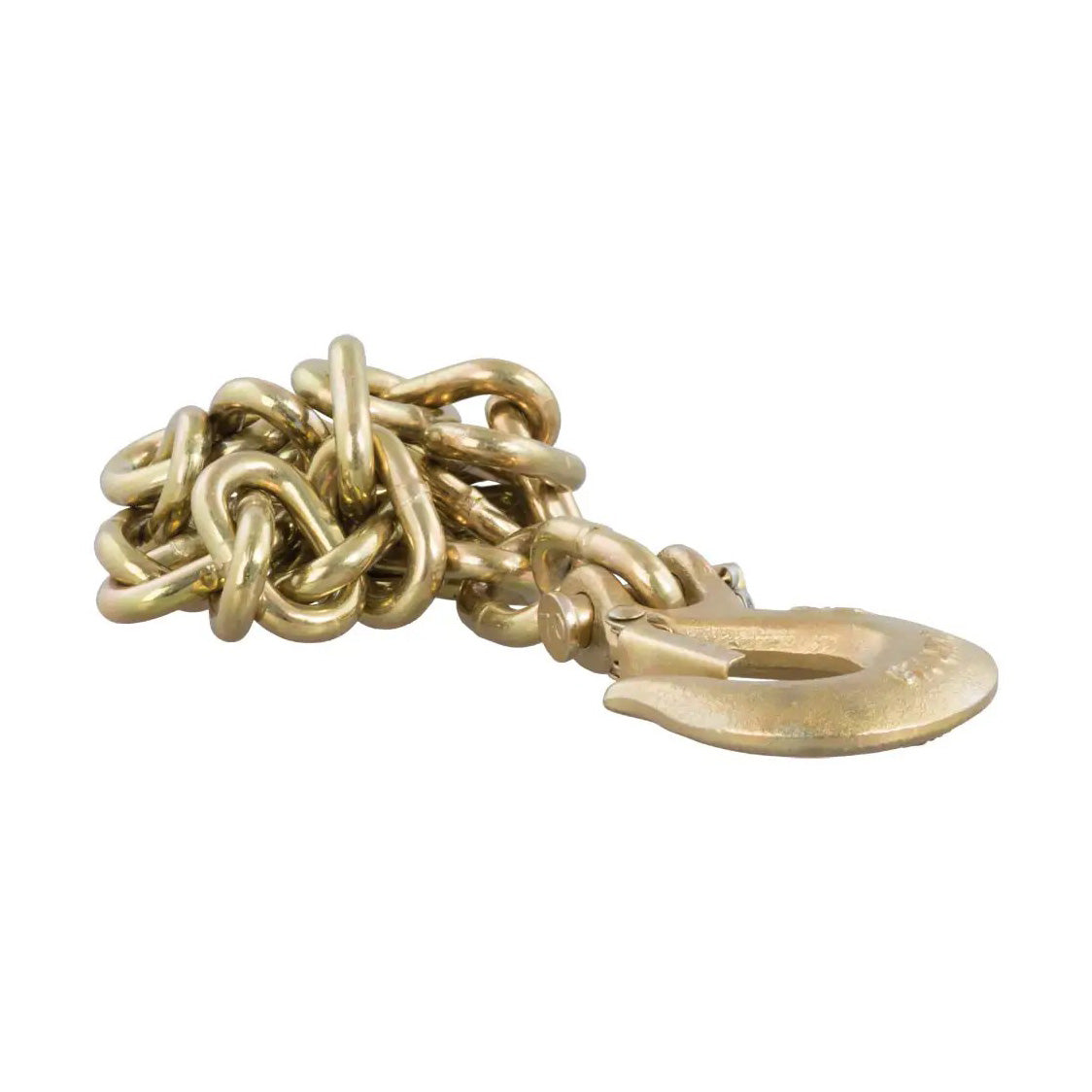 35in. Safety Chain With 1 Clevis Hook (18,800 Lbs, Yellow Zinc)