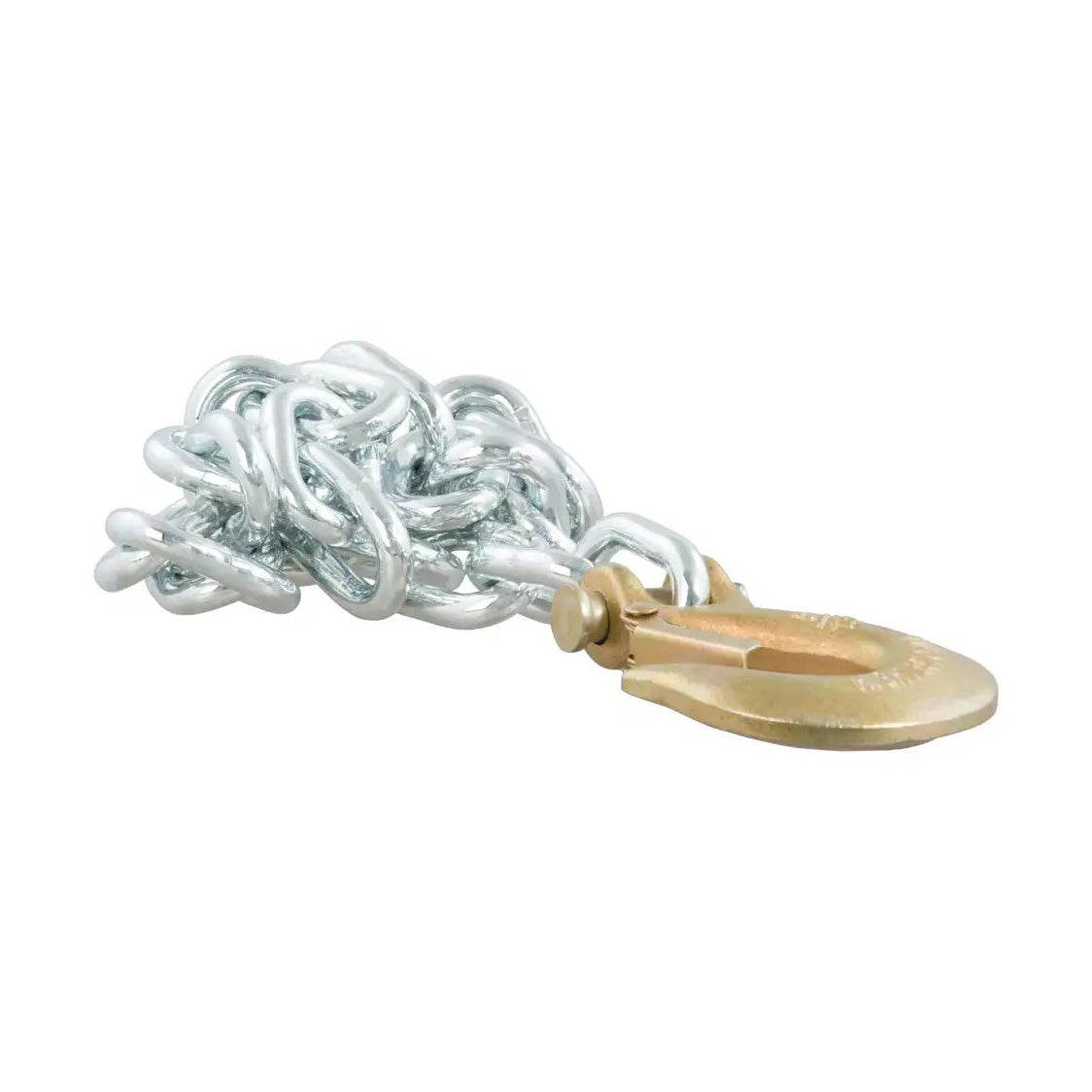 35in. Safety Chain With 1 Clevis Hook (11,700 Lbs, Clear Zinc)