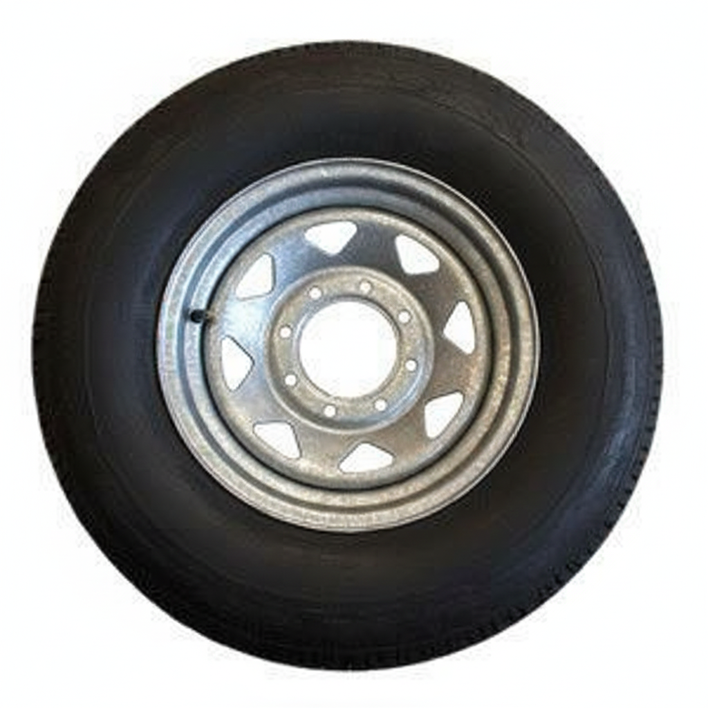 ST235/85R16 Rim & Tire, 14 Ply, Galvanized, 8 on 6.5, LRG