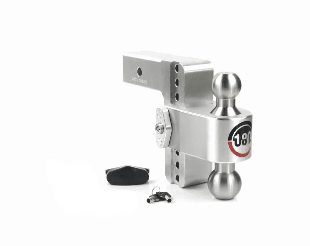 Weigh Safe 180 Trailer Hitch - 6" Drop, 2" Receiver, 2x2-5/16" Ball Combo - COMBO