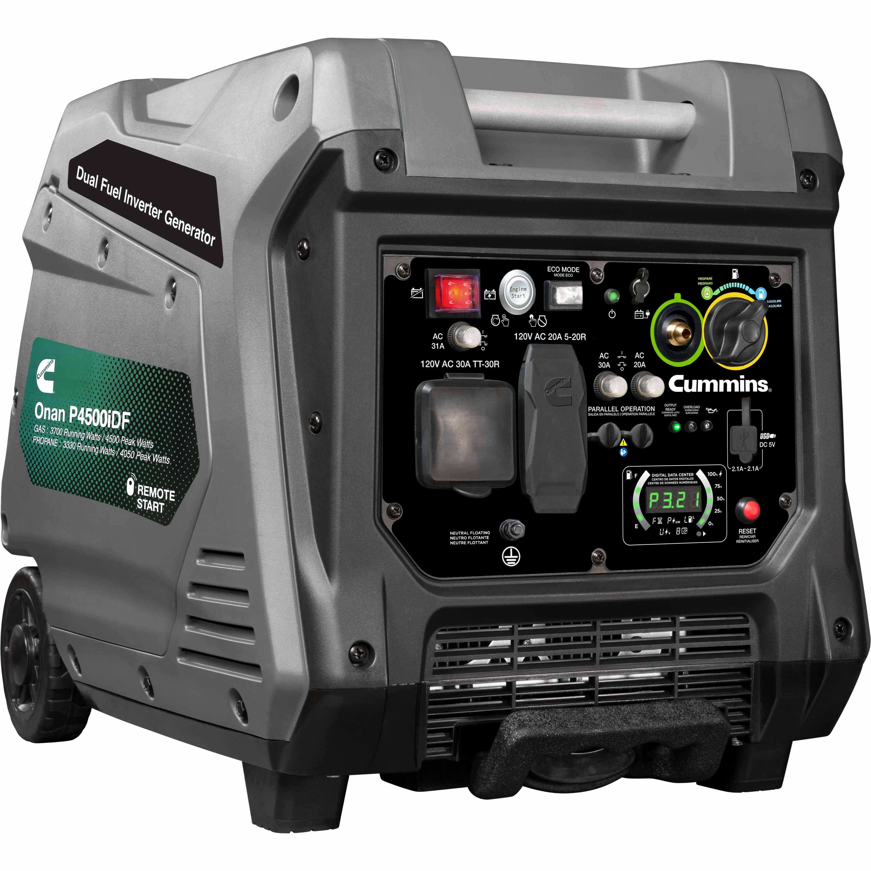 Onan P4500iDF Dual Fuel Portable Generator