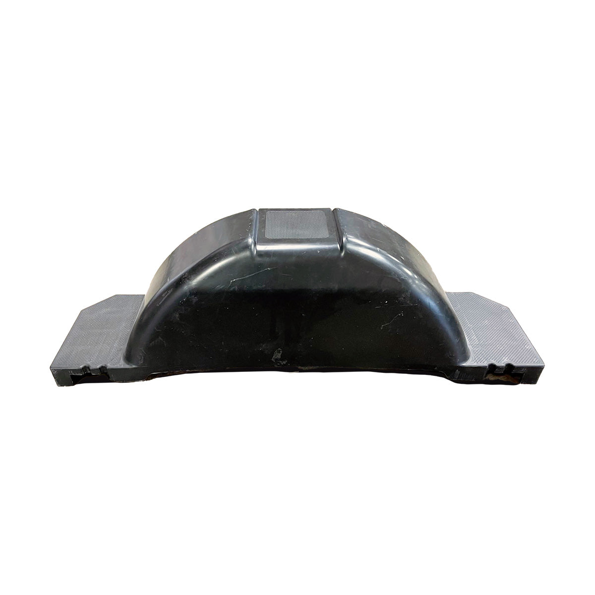 Single Axle Trailer Fender 11.38" X 35" Poly With Skirt And Step Black