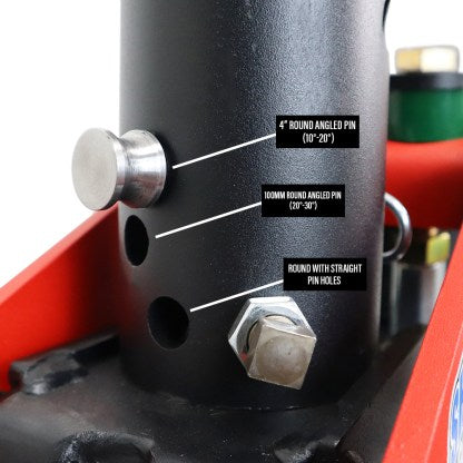 Shocker Gooseneck Air Hitch & Demco Coupler for 2-5/16" Ball - Round Multi-Fit Stem