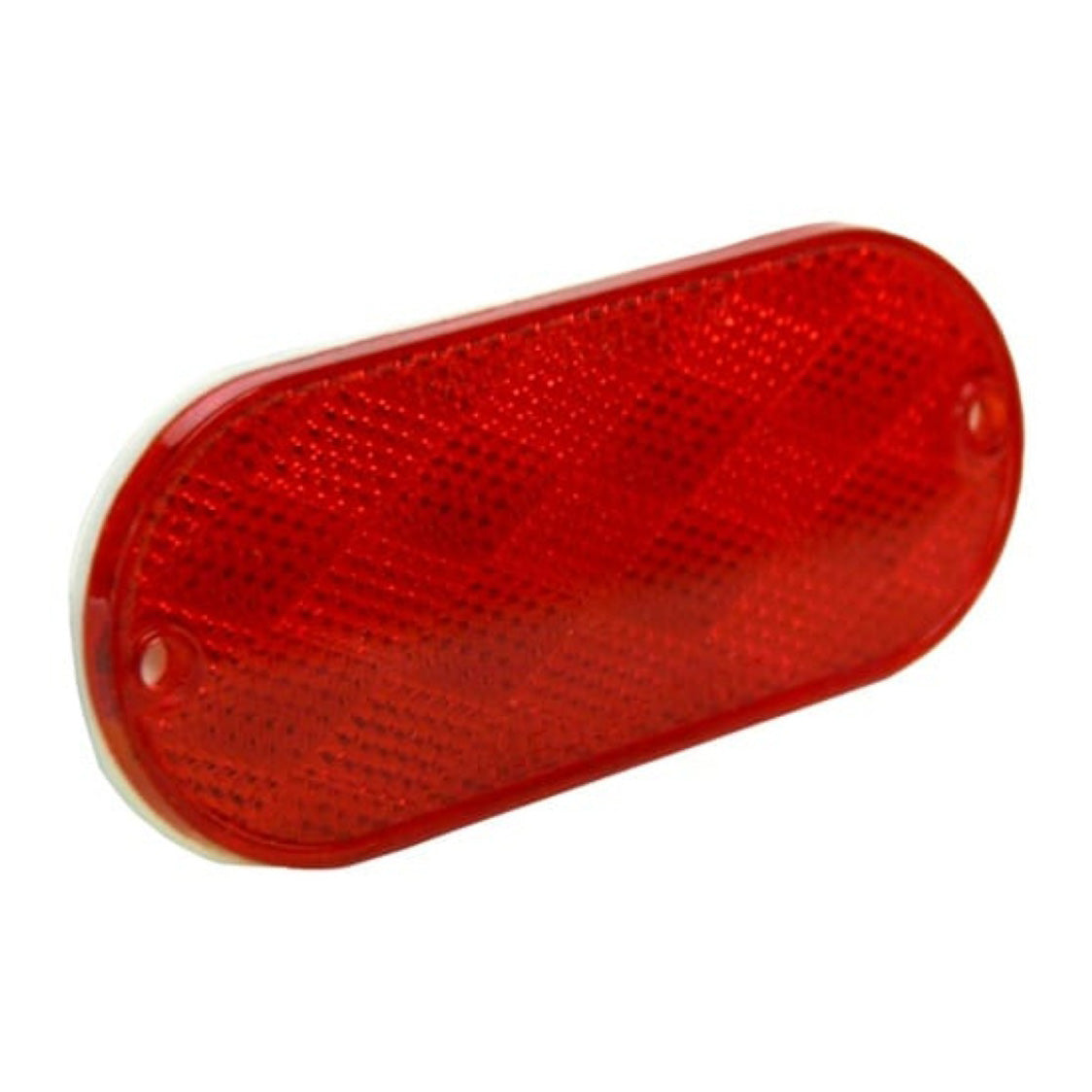 4-3/8 In. Oblong Self-Adhesive Reflector, Red