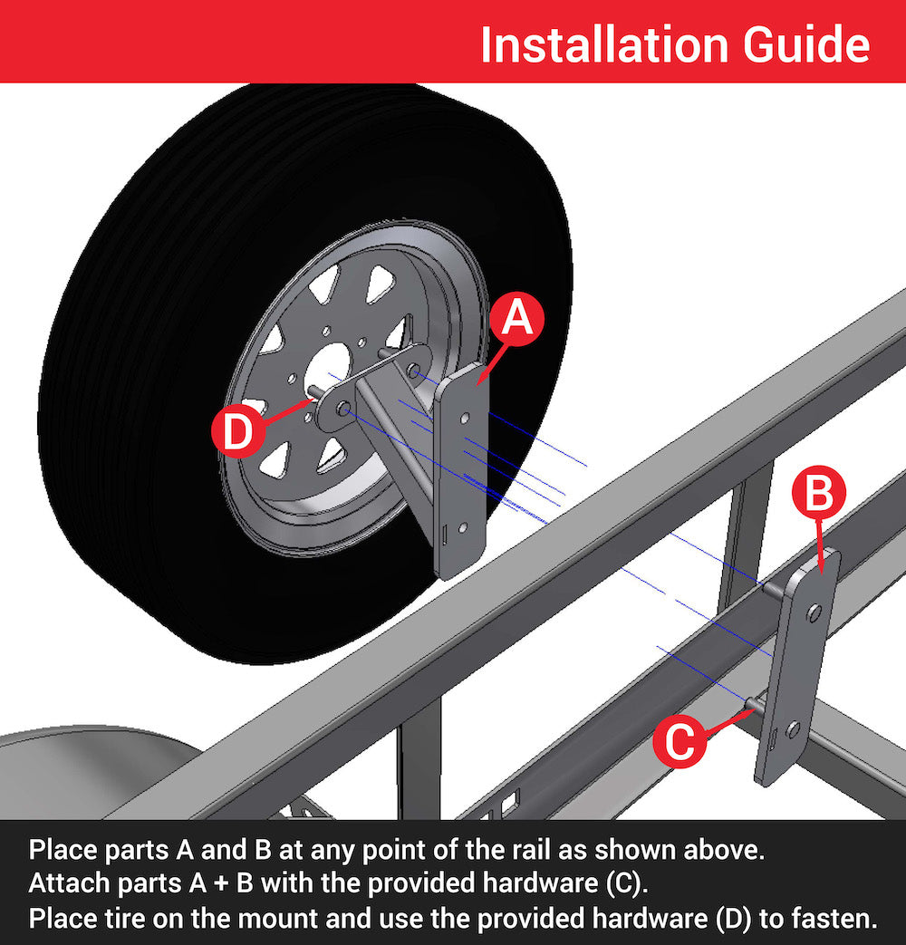 Spare Tire Mount (rail model)