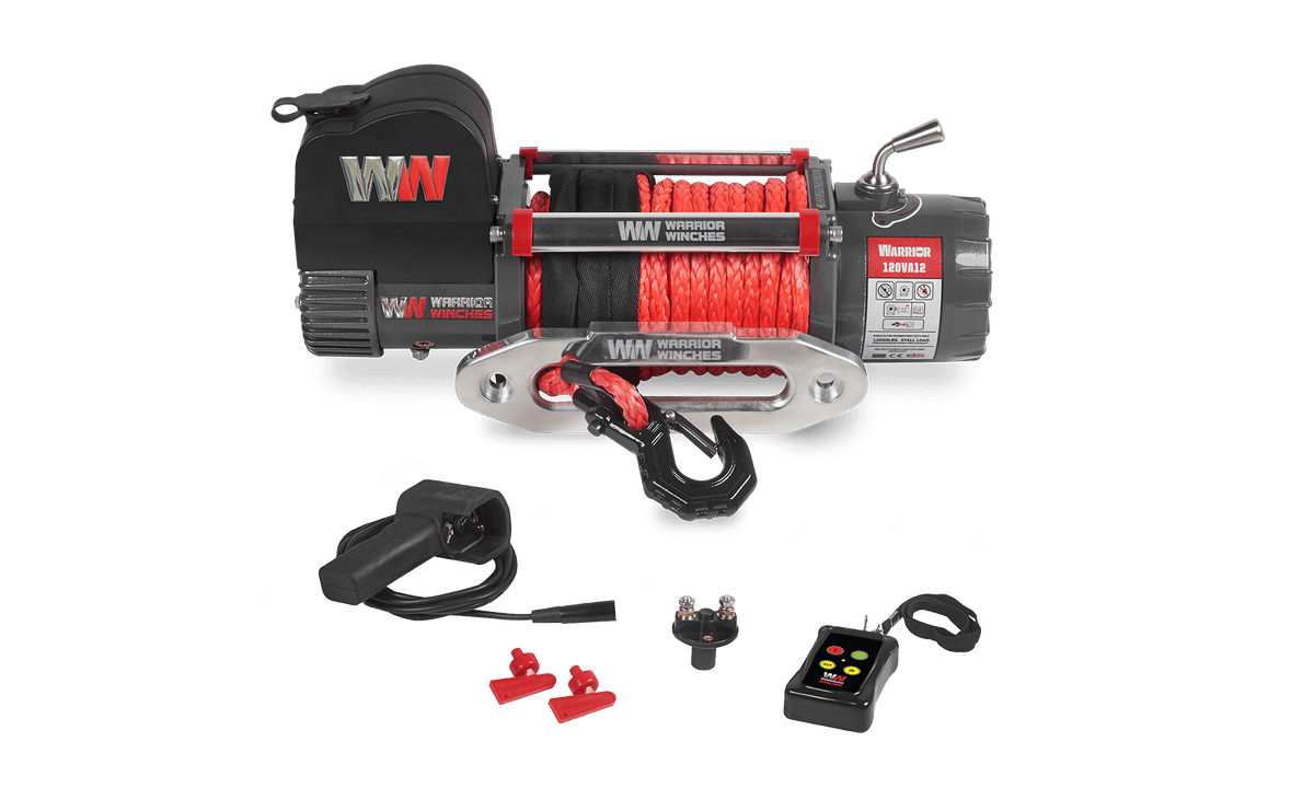 Samurai 12.5K LB Electric Winch - 12V Synthetic Rope