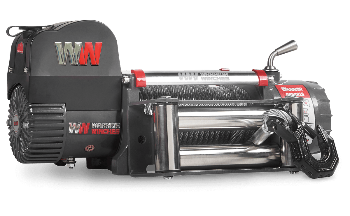 Samurai 12.5K LB Electric Winch - 12V Steel Rope