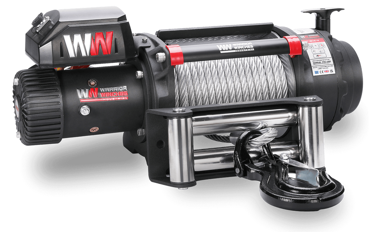T1000 18K LB Electric Winch - 12V, 65.6' Steel Rope