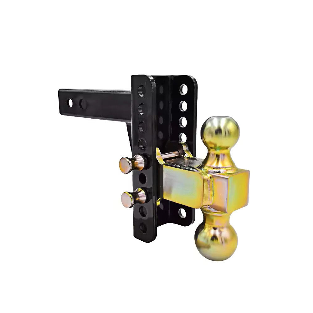 Adjustable Trailer Hitch Fits 2.5-Inch Receiver 6-Inch Drop/Rise 2" & 2-5/16" Ball