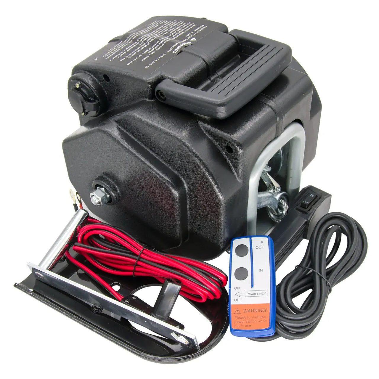Portable 12V Electric Winch 3500lbs Capacity