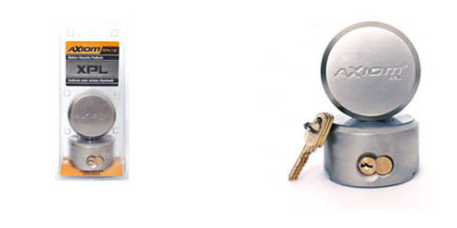 Axiom Puck Hidden Shackle Padlock, (Pack of 2, Keyed Alike)