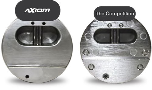Axiom Puck Hidden Shackle Padlock, (Pack of 2, Keyed Alike)