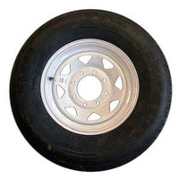 Thumbnail for 235/80R16 on 865 White Spoke Tire with Steel Rim PJ Trailers (tires) 