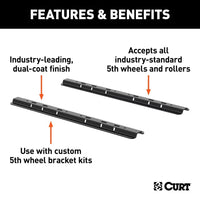 Thumbnail for Universal 5th Wheel Base Rails (Carbide Black)