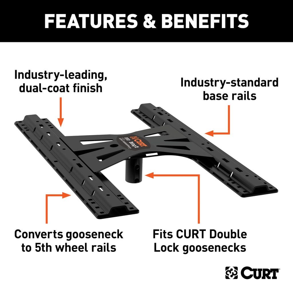 X5 Gooseneck-to-5th-Wheel Adapter Plate for Double Lock